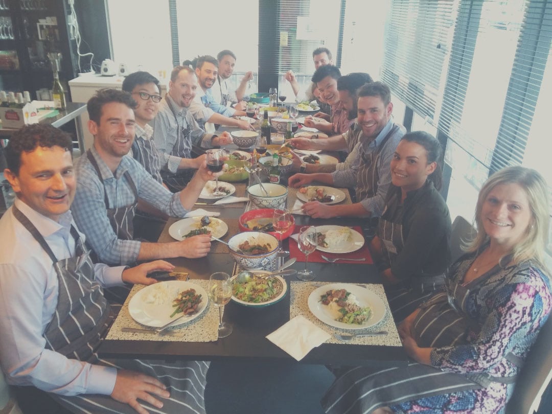 The SEMZ team socialising together The SEMZ team socialising together